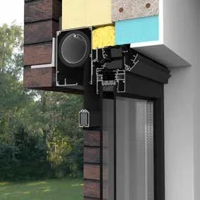 Nawiewnik nadokienny Air Light z czerpnia montaz z roleta